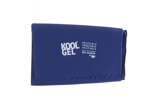 Koolpak Hot & Cold Gel Sleeve Large 16 × 25 cm Reusable Slip-On Ice Pack Sleeve for Knee and Elbow