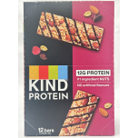 KIND Protein Bars Dark Chocolate Raspberry | High Fibre Nut Snack Bars | 12 x 50g