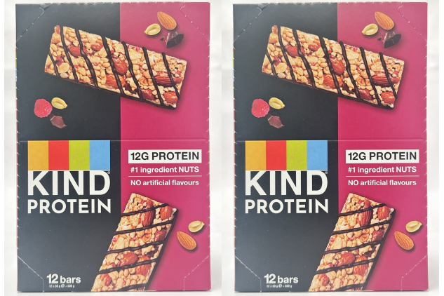 KIND Protein Bars Dark Chocolate Raspberry | High Fibre Nut Snack Bars | 24 x 50g