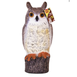 The Big Cheese Long Eared Owl Realistic Decoy Deterrent 17 Inch