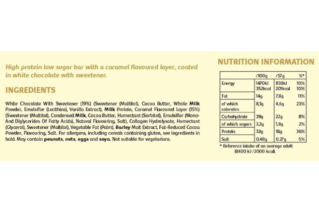 Mars HiProtein Low Sugar Bar White Chocolate | High Protein Snack Bars | 12 x 57g