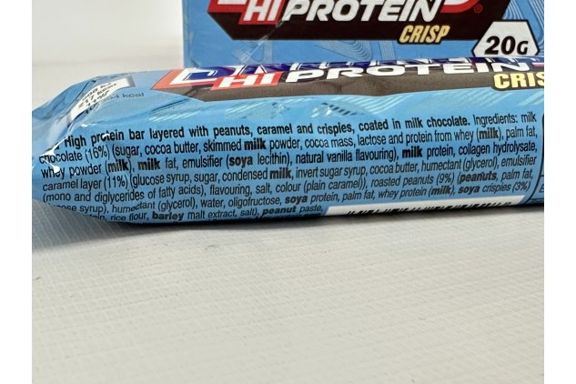 Snickers HiProtein Crisp Bars | High Protein Chocolate Snack Bars | 12 x 55g