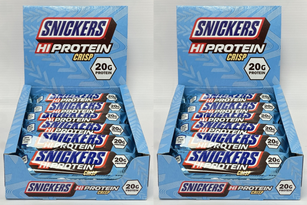 Snickers HiProtein Crisp Bars | High Protein Chocolate Snack Bars | 24 x 55g