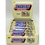 Snickers White HiProtein Low Sugar Bars | White Chocolate Protein Snack Bars | 12 x 57g