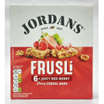 Jordans Frusli Juicy Red Berry Cereal Bars | Wholegrain Oat Snack Bars | 6 Packs (36 Bars Total)