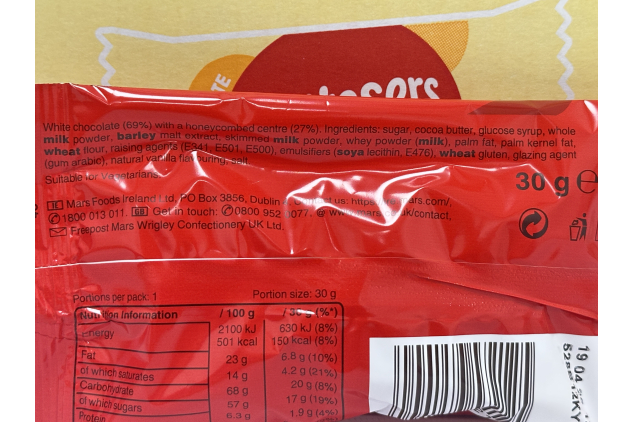 Maltesers WHITE | White Chocolate Balls with Honeycomb Centre | 25 x 30g