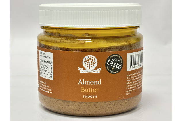 Natural World Smooth Almond Butter – 100% Almonds | 1kg Jar