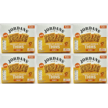 Jordans Crunchy Granola Thins Honey Snack Bars – 6 Boxes (30 Twin Packs) 960g Total