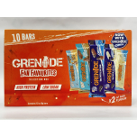 Grenade High Protein Low Sugar Bars Fan Favourites Selection Box – 10 x 60g