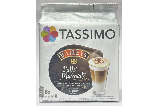 Tassimo Baileys Latte Macchiato Coffee Pods – 8 Drinks per Pack (Pack of 5)