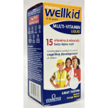 Vitabiotics Wellkid Multivitamin Liquid for Children 4–12 Years – Orange Flavour – 150ml