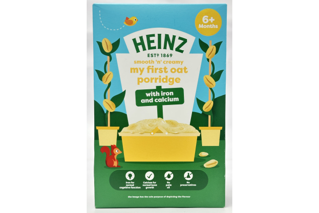 Heinz My First Oat Porridge Baby Cereal with Iron & Calcium – 6+ Months – 7 x 125g