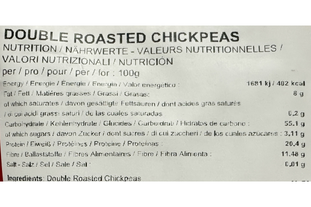 Double Roasted Chickpeas Snack – Natural Roasted Chickpeas – 1kg
