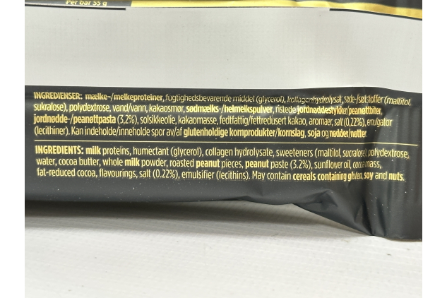 Barebells Salty Peanut Protein Bars – 20g Protein – 12 x 55g