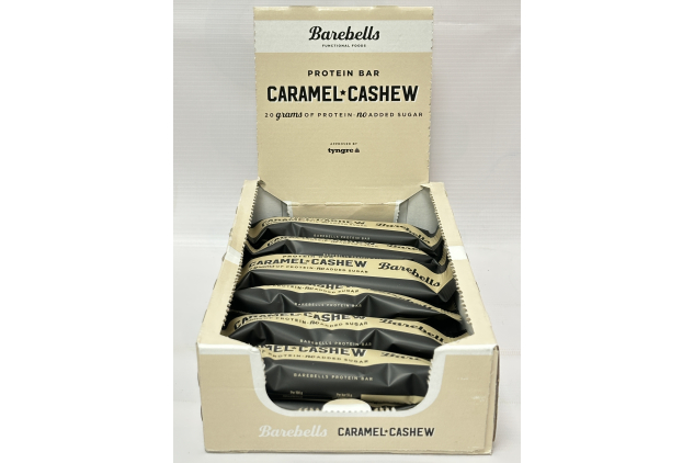Barebells Caramel Cashew Protein Bars – High Protein Snack Bars – 12 x 55g Multipack