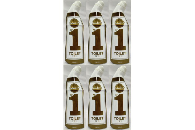 Fabulosa No.1 Toilet Cleaning Gel | Toilet Cleaner Gel | 6 x 750ml