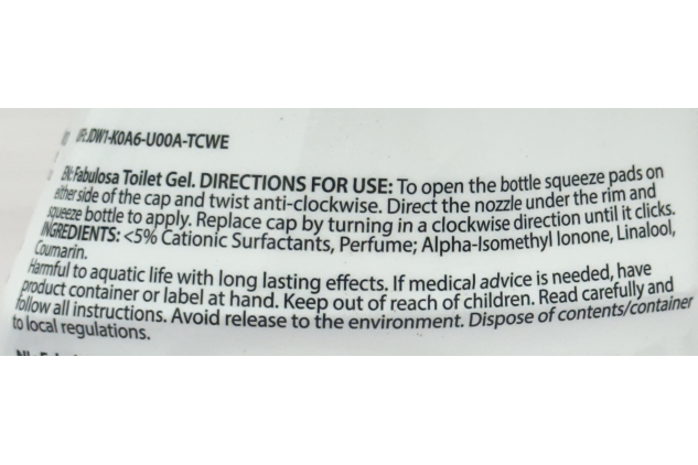 Fabulosa No.1 Toilet Cleaning Gel | Toilet Cleaner Gel | 6 x 750ml