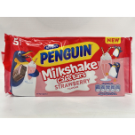 McVitie's Penguin Milkshake Cake Bars, 5 Strawberry Flavour Snacks, 122 g (Pack of 1)