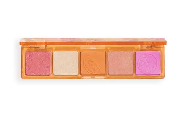 I Heart Revolution Zesty Zing Mini Match Palette, Eye Shadow Makeup 5 Shimmer & Matte Shades 1.1g