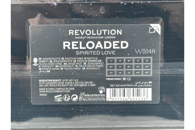 Revolution Reloaded Spirited Love Eyeshadow Palette 15 Shades