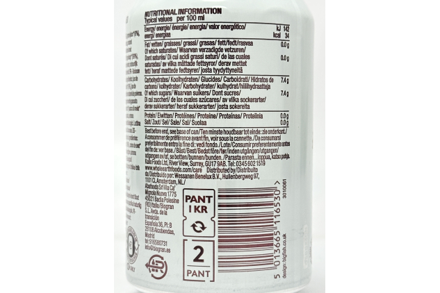 Organic Ginger Sparkling Drink – Lightly Carbonated Soft Drink – 24 × 330ml Cans