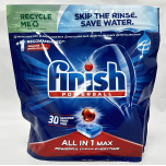 Finish Powerball All in 1 Max Dishwasher Tablets – Original | 150 Tablets (5 x 30 Tabs)