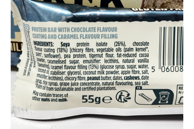 TREK Power Millionaire Shortbread Plant-Based Protein Bars | 55g x 16 Bars