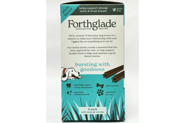 Forthglade Dental Sticks for Dogs Plant Based Grain Free | 20 Sticks
