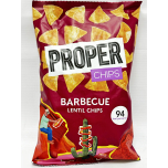 PROPER Barbecue Lentil Chips, Vegan, Gluten Free Snacks, Sharing Bags - 85g Pack