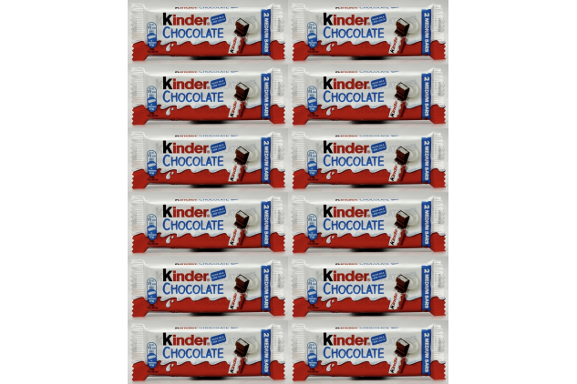 Kinder Chocolate Medium Bars Milk Chocolate 24 x 21g (12 Packs of 2 Bars)