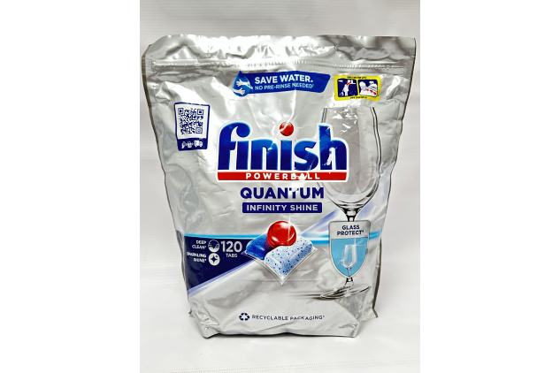 Finish Quantum Infinity Shine Dishwasher Tablets 120 Tabs Fresh Scent