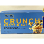 USN CRUNCH Protein Bars White Chocolate Blueberry Muffin Flavour 12 x 60g