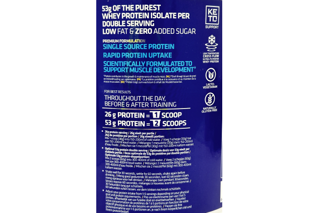 USN ISOPRO 100% Whey Protein Isolate Strawberry Flavour 1.8kg