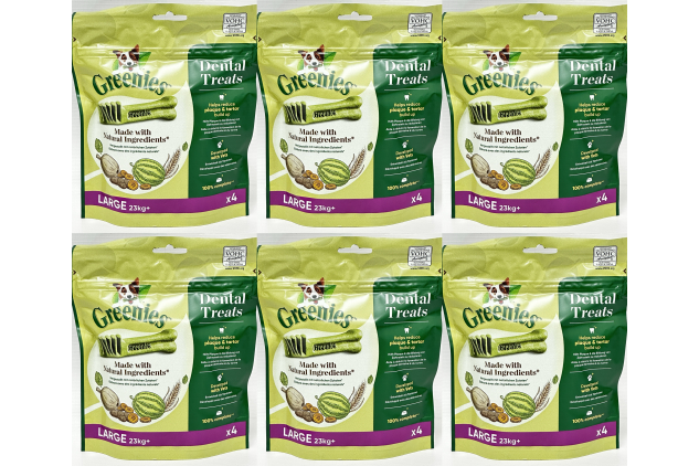 Greenies Large Dog Dental Treats Original 24 Chews 6 x 170g
