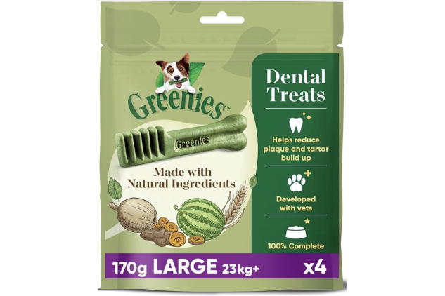 Greenies The Smart Dental Treat 24 Chews, Daily Original Large Dog Treats, Pack of 6 (4 x 170 g)