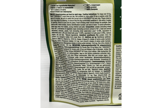 Greenies Large Dog Dental Treats Original 24 Chews 6 x 170g