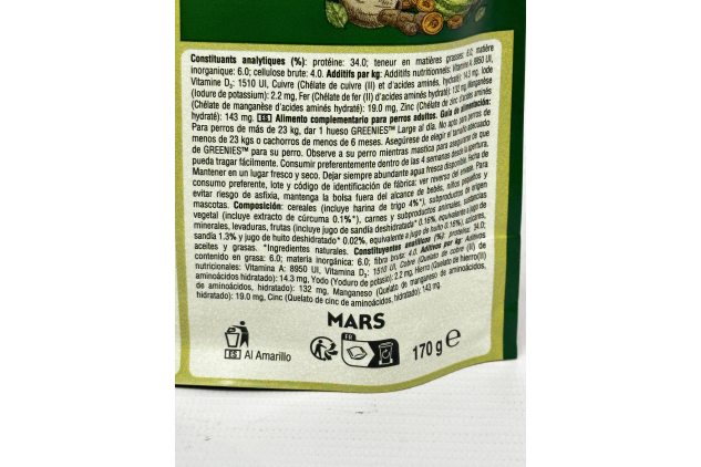 Greenies Large Dog Dental Treats Original 24 Chews 6 x 170g