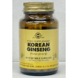 Solgar Korean Ginseng Vegetable Capsules 50 Pack Vegan Gluten Free