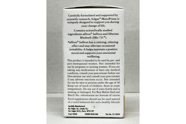 Solgar MenoPrime Mini Tablets 2 x 30 Pack Vegan Gluten Free