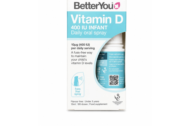 BetterYou Vitamin D Infant Oral Spray 400 IU 15ml