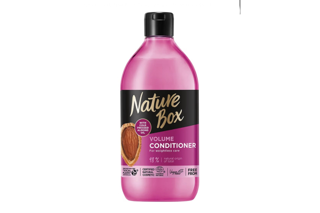 Nature Box Volume Vegan Conditioner with 100% Cold Pressed Almond Oil 385ml