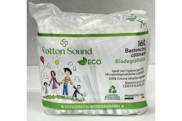 Cotton Sticks Biodegradable 160 Pieces 1 Pack