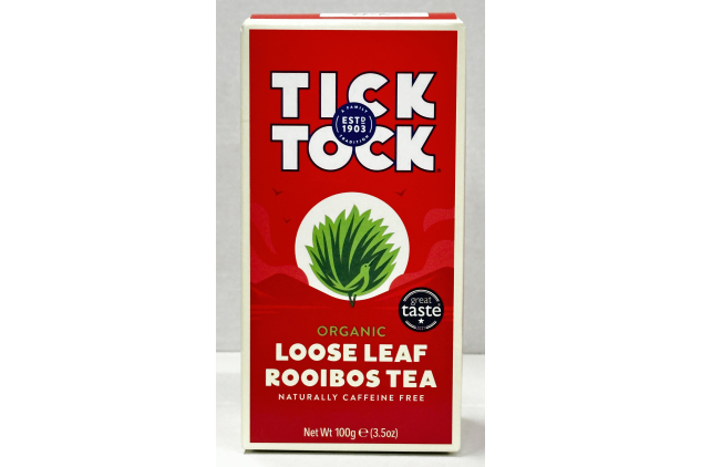 Tick Tock Organic Rooibos Loose Leaf Tea 600g Naturally Caffeine Free