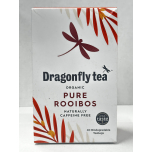 Dragonfly Tea Organic Pure Rooibos Tea 40 Biodegradable Tea Bags Naturally Caffeine Free