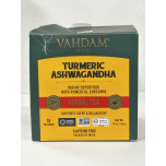 VAHDAM India Turmeric Ashwagandha Herbal Tea Bags 15 Count Caffeine Free Herbal Infusion