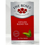 Five Roses Ceylon Blend Tea 26 Tea Bags Smooth Rich and Aromatic Black Tea