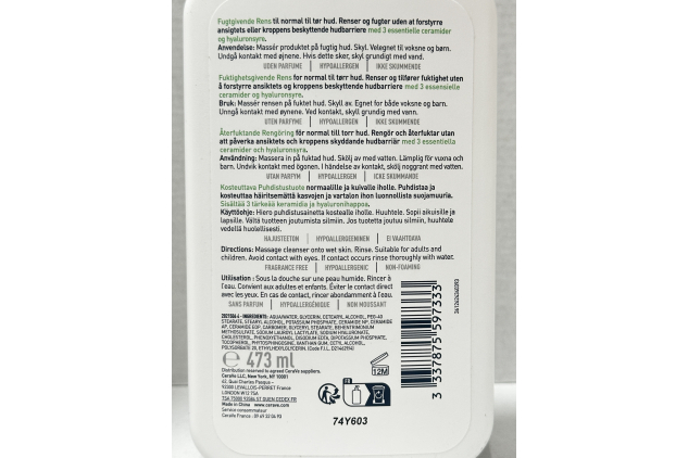 CeraVe Hydrating Cleanser Fragrance Free 473ml