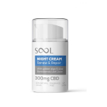 SOOL Night Facial Cream Renew & Repair 300mg CBD 50ml Cellular Repair Cream for All Skin Type