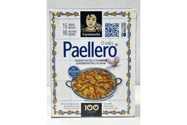 Carmencita Paellero Paella Seasoning with Saffron 15 Sachets 90 Servings Gluten Free