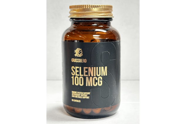 Grassberg Selenium 100mcg 60 Capsules Food Supplement